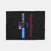 Couverture Polaire Pour l'équipe Biden Harris 2020 (Devant (Horizontal))