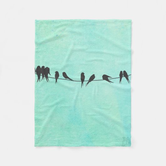 Couverture Polaire Pour les enfants, Birds On A Wire Charmant couvert (Devant)