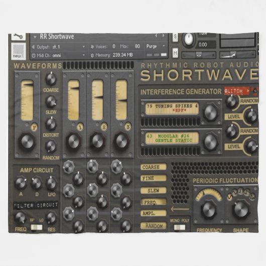 Couverture Polaire POUR l'OPÉRATEUR de JAMBON QUI FAIT couvrir TOUT (Devant (Horizontal))