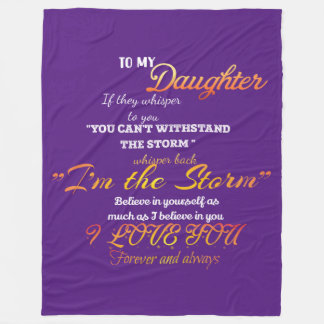 Couverture polaire pour ma fille