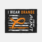 Couverture Polaire Pour ma tante Sensibilisation à la leucémie Graphi (Devant (Horizontal))