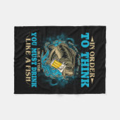 Couverture Polaire Pour Penser Comme Un Poisson, Il Faut Boire Comme (Devant (Horizontal))