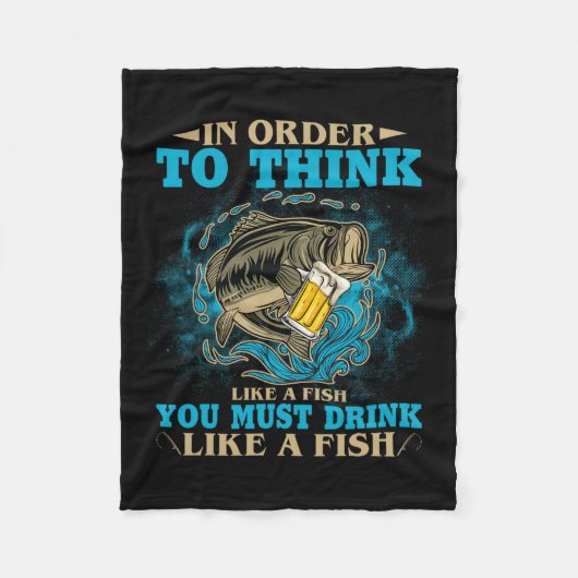 Couverture Polaire Pour Penser Comme Un Poisson, Il Faut Boire Comme (Devant)