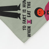 Couverture Polaire Pour péter est humain (Coin)