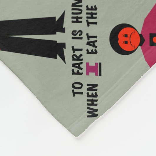 Couverture Polaire Pour péter est humain (Coin)