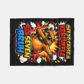 Couverture Polaire Pour rétro capybara mème cause arrêtée (Devant (Horizontal))