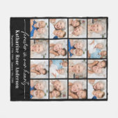 Couverture Polaire Pour toujours dans nos coeurs Custom 16 Photos Mem (Devant (Horizontal))