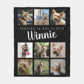 Couverture Polaire Pour toujours dans nos coeurs Pet Memorial Keepsak (Devant)