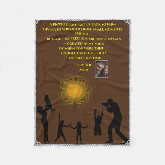 Couverture polaire pour tour de chaise ou de faute (Devant)