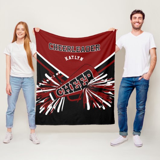 Couverture Polaire Pour une meneuse de claques - Marron, Noir & Blanc (En situation)
