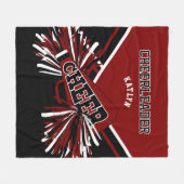 Couverture Polaire Pour une meneuse de claques - Marron, Noir & Blanc (Devant (Horizontal))