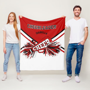 Couverture Polaire Pour une meneuse de claques - Rouge, Blanc & Noir