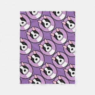 Couverture Polaire Pourpre de Boston Terrier
