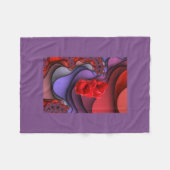 Couverture Polaire Pourpre et rouge (Devant (Horizontal))