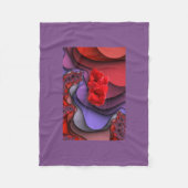 Couverture Polaire Pourpre et rouge (Devant)
