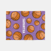 Couverture Polaire Pourpre nommé fait sur commande de fan de (Devant (Horizontal))