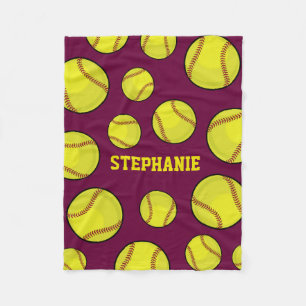 Couverture Polaire Pourpre nommé fait sur commande de fan du