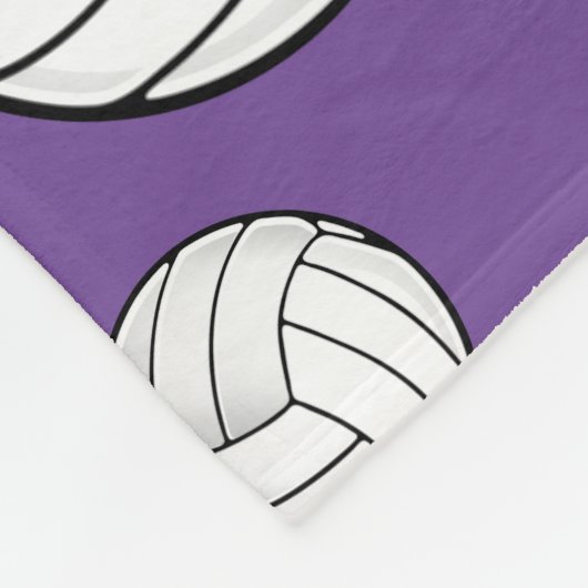 Couverture Polaire Pourpre nommé fait sur commande de volleyball (Coin)