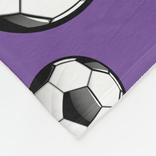 Couverture Polaire Pourpre nommé fait sur commande du football (Coin)