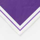 Couverture Polaire Pourpre personnalisé par collage de photo des (Coin)