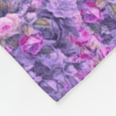 Couverture Polaire Pourpre rose gothique vintage de lavande (Coin)