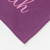 Couverture Polaire Pourpre, rose, Lavendar, collage nommé couvrant (Coin)