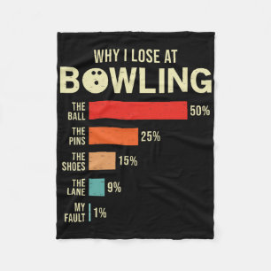 Couverture Polaire Pourquoi je perds chez Bowling Funny Bowler