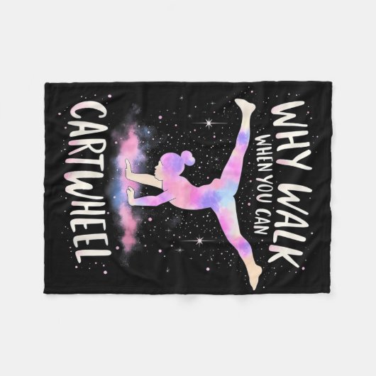Couverture Polaire Pourquoi Marcher Quand Vous Pouvez Cartwheel Gymna (Devant (Horizontal))