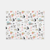 Couverture Polaire Poussette de poussette sauvage de Boho scandinave (Devant (Horizontal))