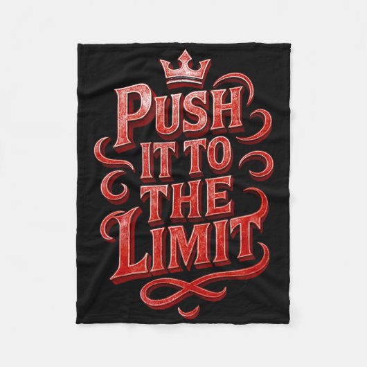 Couverture Polaire Poussez-Le À La Limite Gym Workout Bodybuilding Qu (Devant)