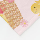 Couverture Polaire Poussins de Pâques rose Motif (Coin)