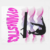 Couverture Polaire Poutre de balance rose et violet (Devant (Horizontal))