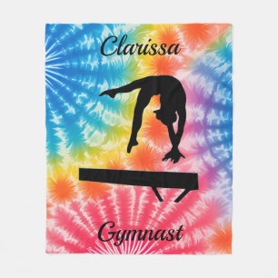 Couverture Polaire Poutre de gymnastique arc-en-ciel personnalisée