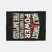 Couverture Polaire Pouvoir fantôme foi chrétienne (Devant (Horizontal))