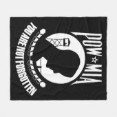 Couverture Polaire "POW MIA Fleece Blanket" (Devant (Horizontal))