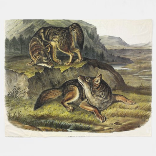 Couverture Polaire Prairie Wolf (Devant (Horizontal))
