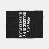 Couverture Polaire Prayer Is Included In My Business Plan, Motivation (Devant (Horizontal))