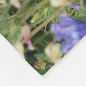 Couverture Polaire Pré fleur sauvage coloré, motif vibrant. (Coin)
