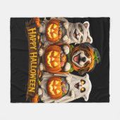 Couverture Polaire Pre-whimsical happy Halloween cozy fleece blanket (Devant (Horizontal))