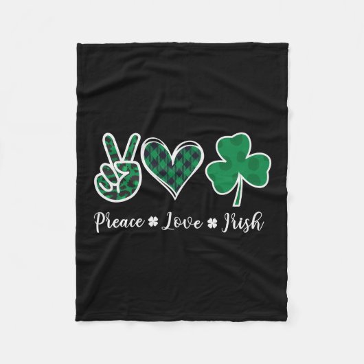 Couverture Polaire Preace Love Irish (Devant)