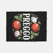 Couverture Polaire Pregnancy Announcement Prego Pasta Sauce Funny Pre (Devant (Horizontal))