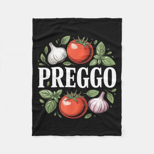 Couverture Polaire Pregnancy Announcement Prego Pasta Sauce Funny Pre (Devant)