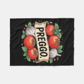 Couverture Polaire Pregnancy Announcement Prego Pasta Sauce Funny Pre (Devant (Horizontal))