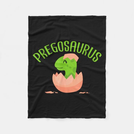 Couverture Polaire Pregosaurus Preggo Saurus Pregnant Women Dino Love (Devant)