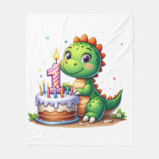 Couverture Polaire Premier anniversaire de Dino