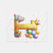 Couverture Polaire Premier anniversaire doré (Devant (Horizontal))