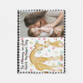 Couverture Polaire Premier cadeau de jour des mères de bébé (Devant)