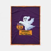 Couverture Polaire Premier Halloween du bébé Personnaliser Nom mignon (Devant)
