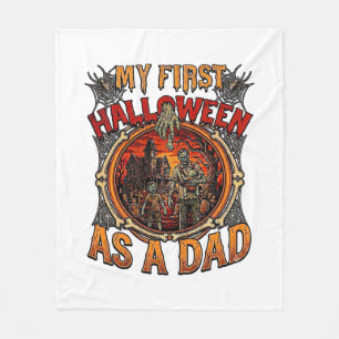 Couverture Polaire Premier Halloween en tant que papa zombie maison h