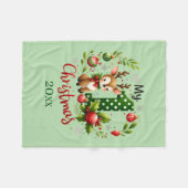 Couverture Polaire Premier Noël ajouter année bébé Plaid en molleton (Devant (Horizontal))